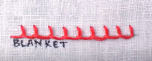 blanket stitches