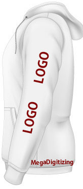 Sleeve Embroidery Logo Digitizing