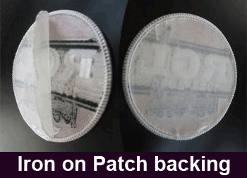 Iron on patch backing